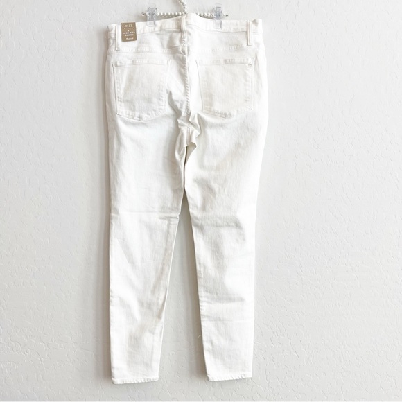 NEW Madewell Women’s High Rise Skinny Jeans Pure White Ankle Plus Size 33 - Picture 6 of 8